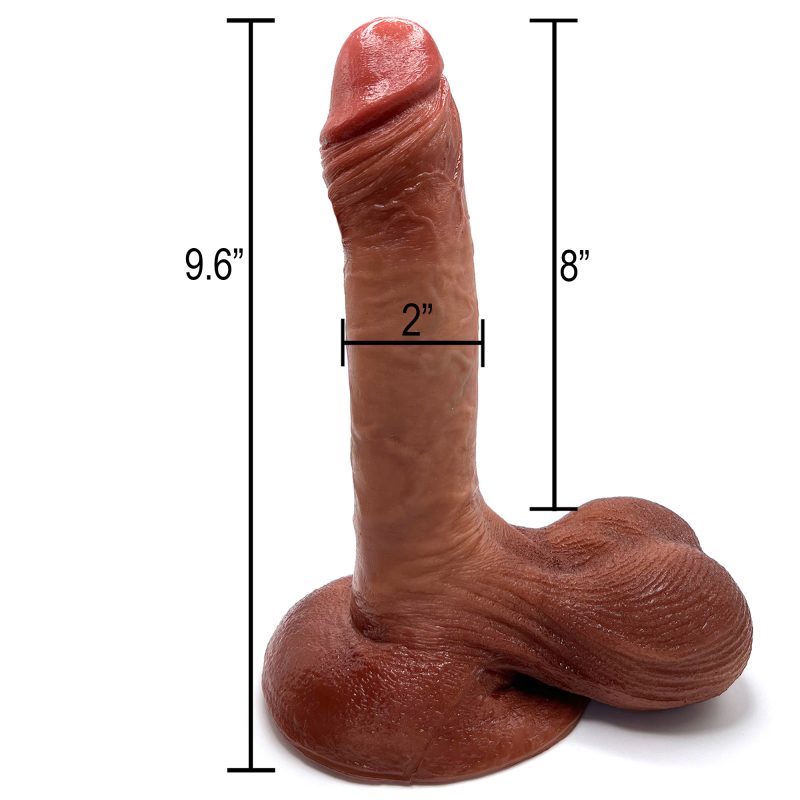 Huge Realistic Dildo With Round Moving Testicles