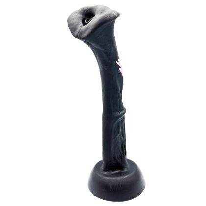 Realistic Flared Horse Dildo Silver from exotic-erotics