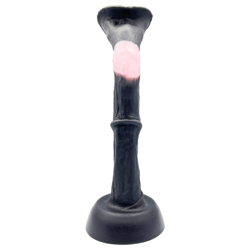 Realistic Flared Horse Dildo Silver from exotic-erotics